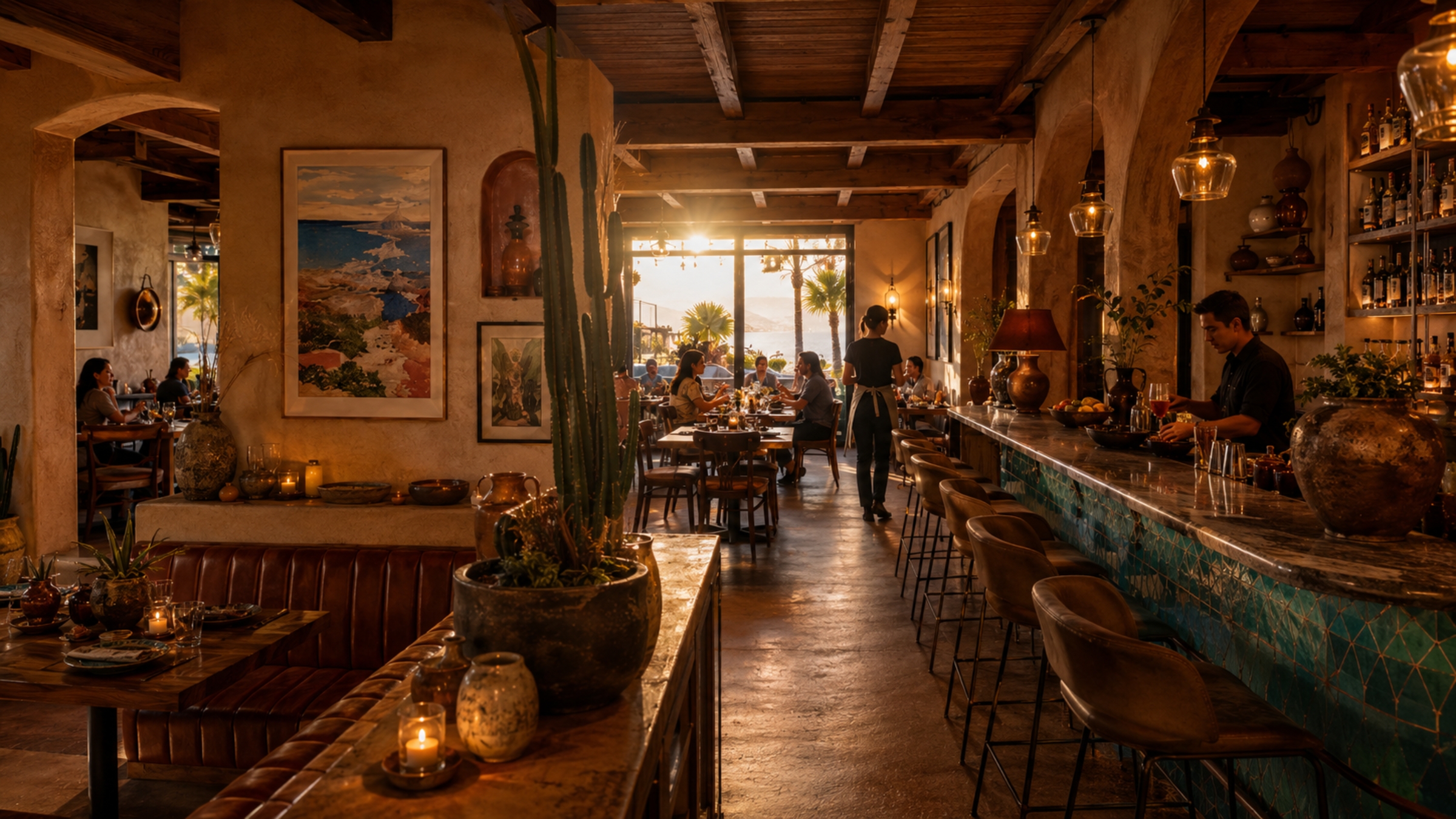 Interior bar area