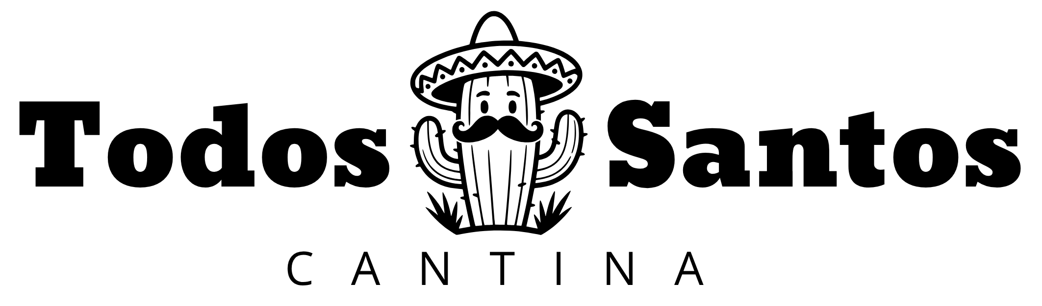Todos Santos Cantina Horizontal Black Logo